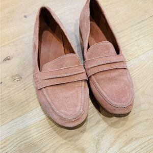 Target Suede Loafers - Blush